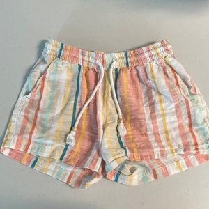 Natural Reflections Striped Beachy Shorts